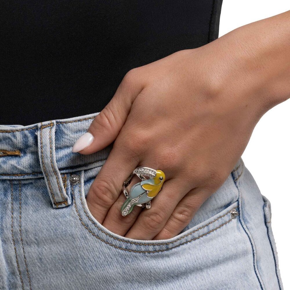 Paparazzi Jewelry Accessories - Twinkling Toucan - Yellow Ring - NEW!!